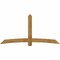 Ekena Millwork Bellingham Rough Sawn Timber Gable Bracket, Western Red Cedar, 96"W x 48"H x 6"D x 6"F, 12/12 Pitch GBW096X48X0606BEL00RWR - alternate 1